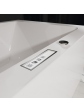 Hydromassage bathtub 170x80 AYATA rectangular with a touch panel for controlling hydromassage functions