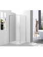 Corner shower cubicle CUADRADO 90x90x190 cm - 1