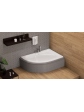 Acrylic corner asymmetrical bathtub PrimaLine MILA 150x100 - 3