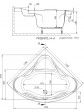 Hydromassage bathtub corner ExclusiveLine IVEA 125x125 cm - 14