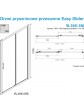 Sliding semi-frameless alcove niche shower door Easy Slider 150x190 cm - 1