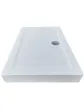Shower tray 80x90 cm built-in rectangular acrylic white - PRESTON essente