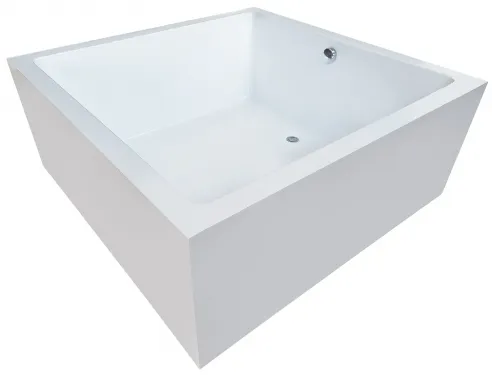 Freestanding square bathtub - SERANO 150x150 cm