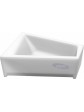Acrylic corner asymmetric bathtub ExclusiveLine BARBOSA 160x100 cm - 5
