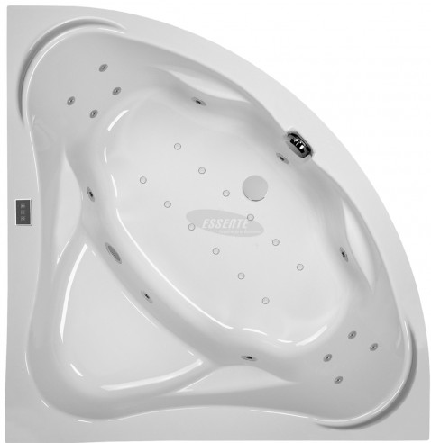 Corner jacuzzi bathtub with hydromassage 135x135 cm IVEA - ExclusiveLine series