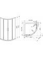 Nivo shower enclosure 100x100x190.5 cm with 5.5 cm tray - 2