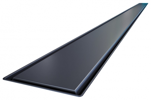 Black SLIM linear drain 60 cm with Viega siphon