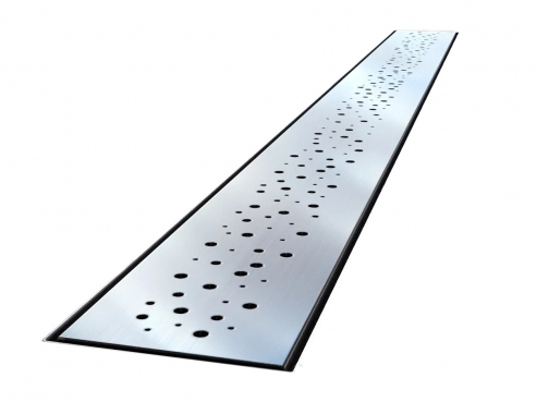 Linear drain with a McAlpine siphon, 100 cm long