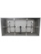 Free-standing rectangular acrylic bathtub, TERNO model, white 170x80x60 cm - 2