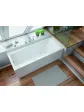 Wall-mounted bathtub 150 160 170, rectangular, acrylic, white, essente, Poland