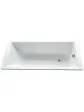 Acrylic wall-mounted rectangular bathtub with casing - 180x80 cm BERNO