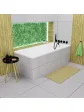 Rectangular acrylic bathtub with overflow - 180x80 cm BERNO