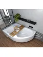 Small corner bathroom bathtub - 150x100 cm ORUNA