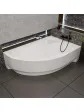 Corner bathtub arrangement with acrylic casing - 150x100 cm ORUNA