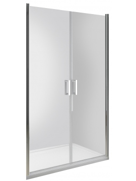 Drzwi prysznicowe wnękowe uchylne dwuskrzydłowe DUO ACTIVE 100x190 cm