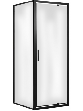 Kabina prysznicowa natryskowa z czarnymi profilami MESO 90x90x190 cm