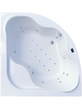 Corner whirlpool bathtub ORUNA 140x140 cm