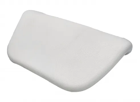 White bathtub cushion with suction cups
