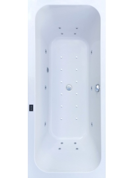 Whirlpool bathtub rectangular VESSA DUO 180x80 cm