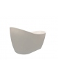 Free-standing oval acrylic bathtub, RIVOLI model, white 150x72x72 cm - 3