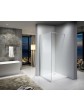 Walk-in wall shower enclosure 8 mm transparent toughened safety glass - 1