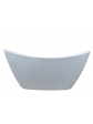 Free-standing oval acrylic bathtub, VEZO model, white 172x73x74 cm - 2