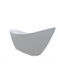 Free-standing oval acrylic bathtub, VEZO model, white 172x73x74 cm - 4