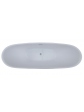 Free-standing oval acrylic bathtub, VEZO model, white 172x73x74 cm - 5