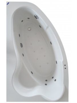 Sanplast Comfort 140x100 left- and right-hand whirlpool bathtub