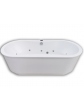 Oval free-standing whirlpool bathtub SORENA OVAL 180x80 cm Polish product