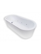 Oval freestanding bathtub with hydromassage 180x80 cm SORENA OVAL acrylic