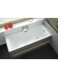 Acrylic bathtub, white, built-in arrangement next to the window - 150x70 cm BERNO