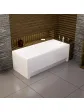 Small wall-mounted acrylic bathtub - 160x75 BARBOSA