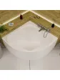 ESSENTE corner bathtub, small for two, 140x140 cm ORUNA