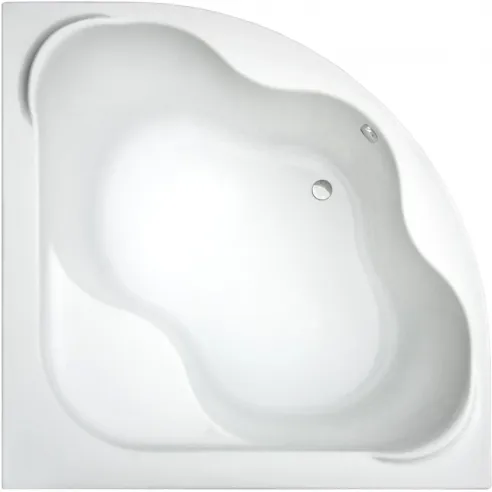 Sanitary acrylic corner bathtub ORUNA 140x140 cm ESSENTE Polish producer