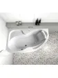 Wanna narożna asymetryczna na nóżkach aranżacja małej łazienki - 170x100 cm ORUNA