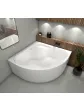 Corner bathroom bathtub with casing - 140x140 cm ORUNA