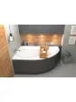 Corner bathroom bathtub with casing - 1700X1000 mm ORUNA