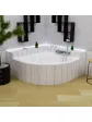Corner bathtub on acrylic legs 140x140 cm ORUNA