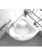 Symmetrical corner bathtub with casing for two people, 140x140 cm ORUNA