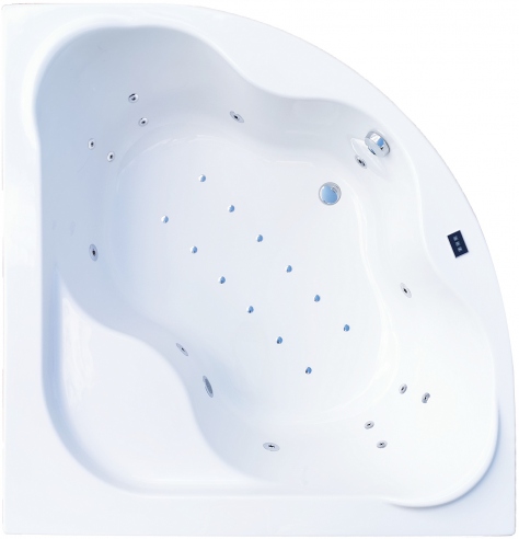 Corner whirlpool bathtub ORUNA 150x150 cm