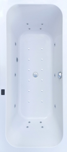 2-osobowa prostokątna wanna z hydromasażem jacuzzi VESSA DUO 190x90 cm Wanna z hydromasażem prostokątna VESSA DUO 190x90 cm