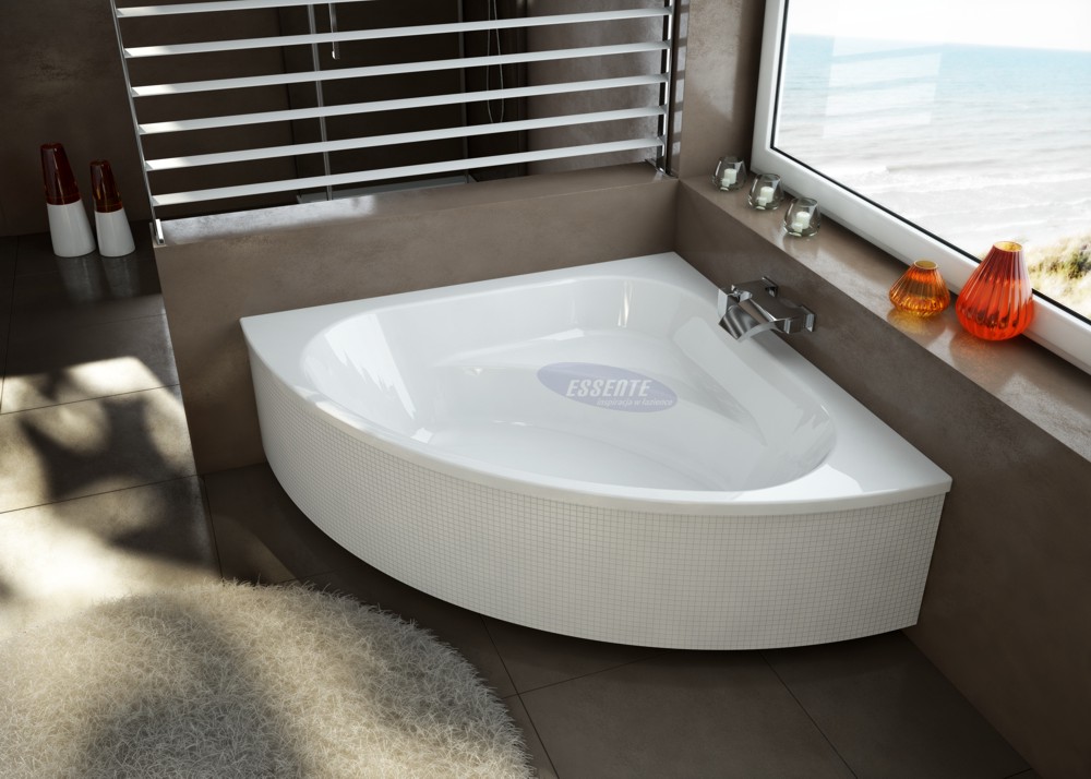 Perfect design of Essente corner symmetric bathtub ExclusiveLine series