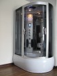 Narożna kabina prysznicowa z funkcją sauny parowej i hydromasażem, wersja lewa - SGM-KL8701R 120x80x215 cm - 1