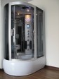 Narożna kabina prysznicowa-parowa z funkcją sauny, hydromasażem, radio, bluetooth - SGM-KL8701L 120x80x215 cm prawa - 1