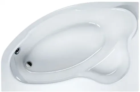 Asymmetrical corner bathtub 160x100 cm