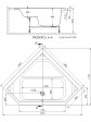 Polska wanna z hydromasażem narożna ExclusiveLine BARBOSA 140x140 - 11