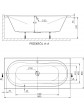 Wanna z hydromasażem prostokątna duża dwuosobowa ORIA DUO 180x80 cm - 2