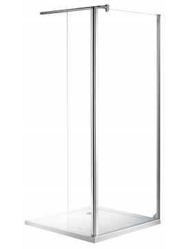 FLIT DUO shower wall 90 + 30x190cm, 6mm glass