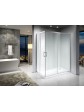 Corner shower cubicle MEXO 80x100 cm - 1